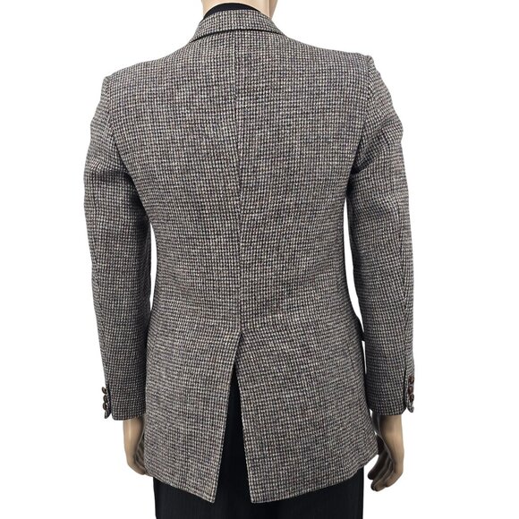 Vintage Eagle Clothes Grey Harris Tweed Blazer, Men's 40R - Picture 3 of 12
